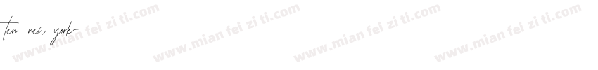 ten new york字体转换